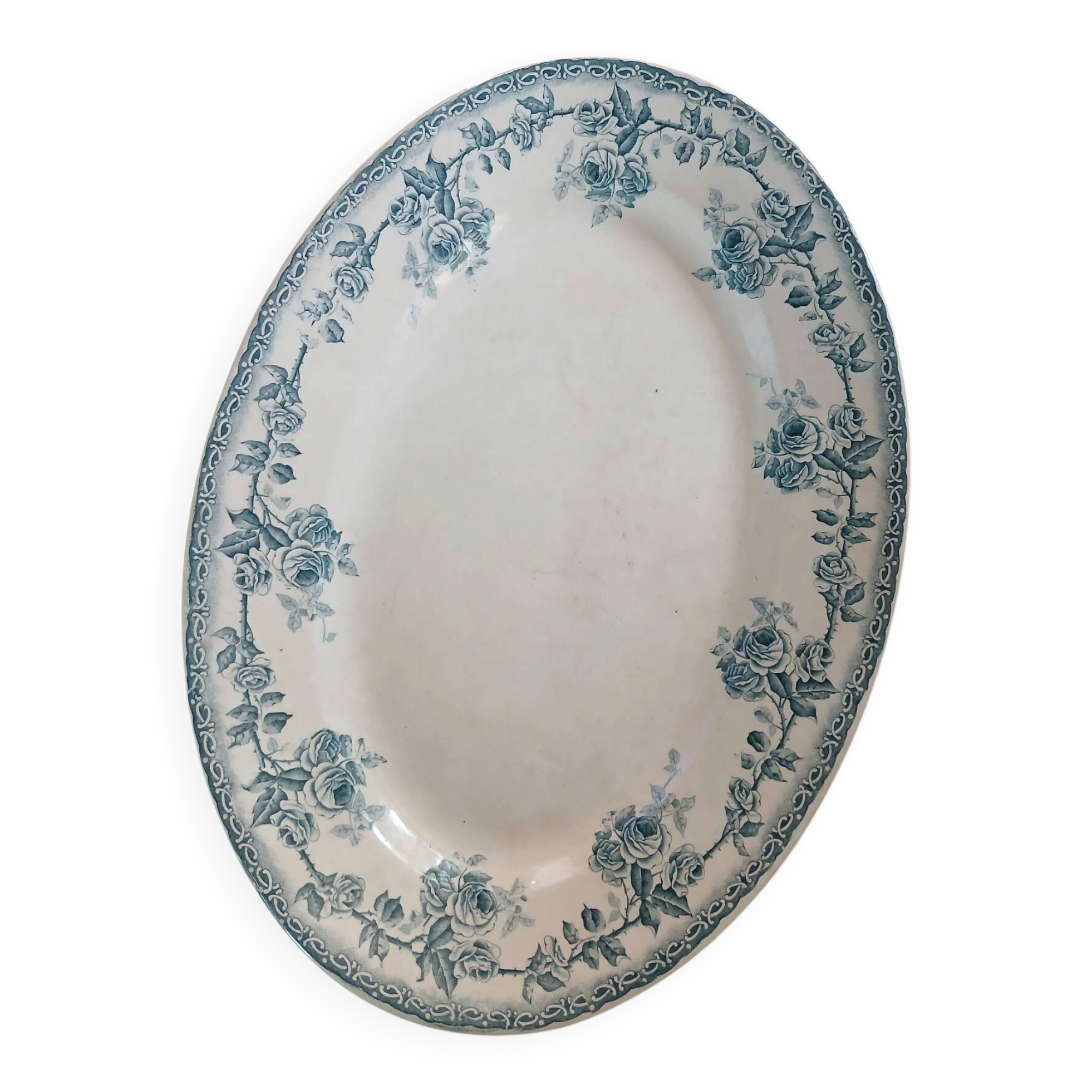 Old ironstone plate from Choisy le Roi