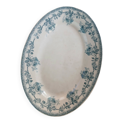 Plat ancien en terre de fer Choisy le Roi