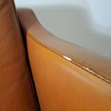 Borge Mogensen style 3-seater leather sofa
