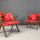 Fauteuils des années 60 par Dal Vera, ensemble de 2