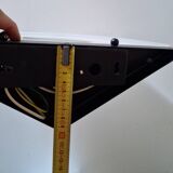 Pair of Italian design wall sconces in glass, art deco style.