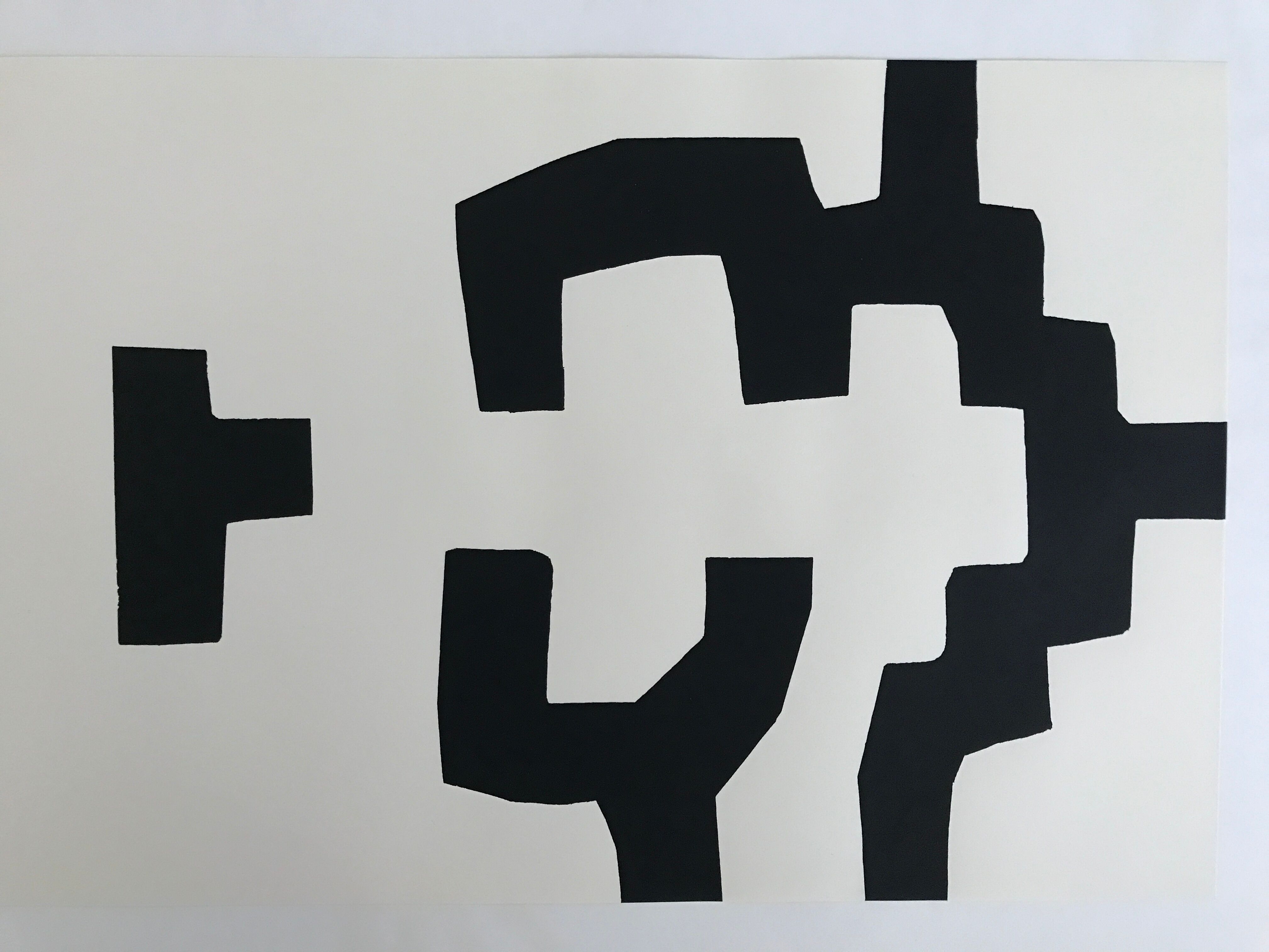 Screen print poster by Eduardo Chillda, Carnegie Institute Pittsburgh, 1979