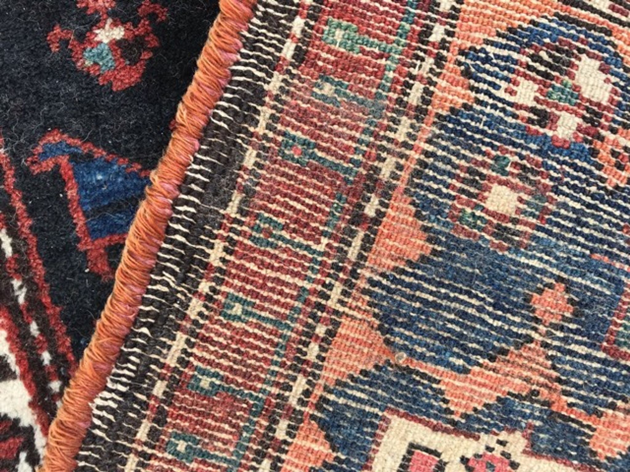 Very beautiful antique Persian carpet Malayer handmade 180x322 cm