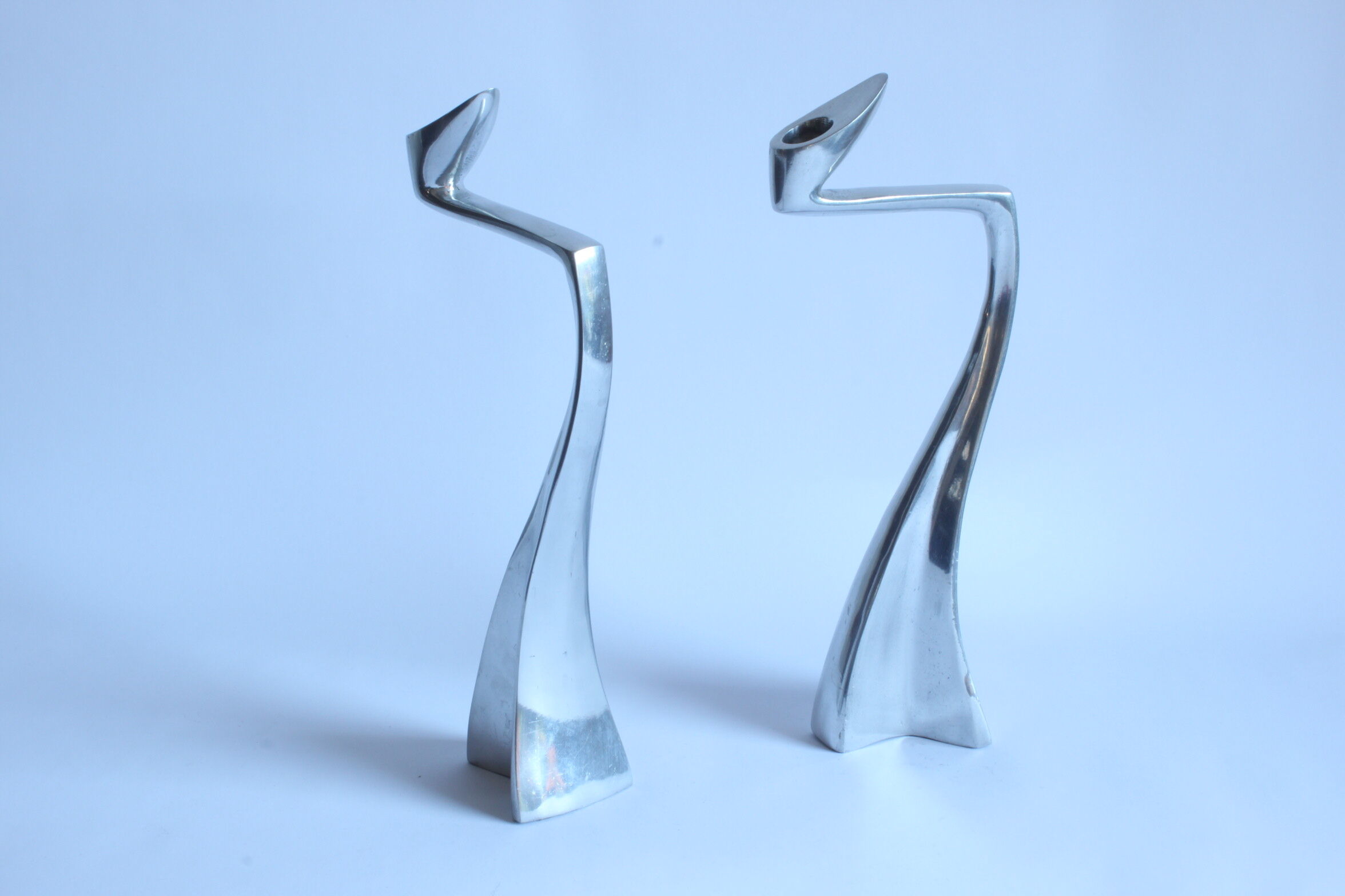 Swan Candlesticks by Matthew Hilton