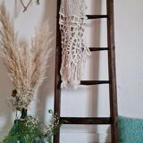 Old wooden farm ladder