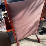 50s leather armchair - good seat - signed