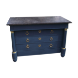 Chest of drawers Empire 19th on marble