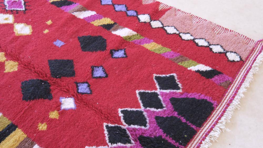 Tapis Rouge Marocain - 302 x 202 cm