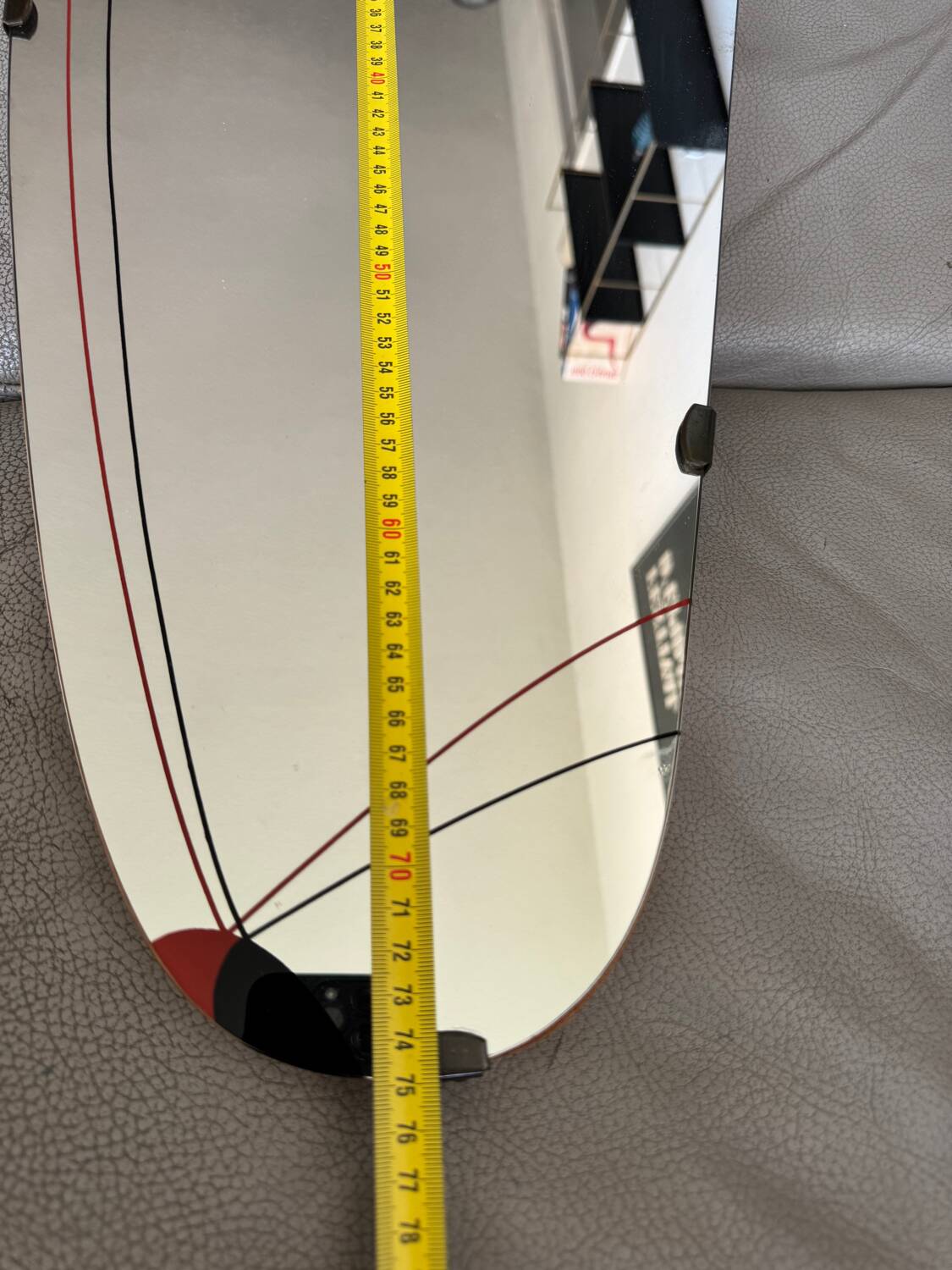 Miroir asymétrique vintage