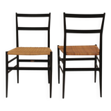 Pair Of 699 Superleggera Chairs Designed By Gio Ponti For Cassina. Italy, 1957.