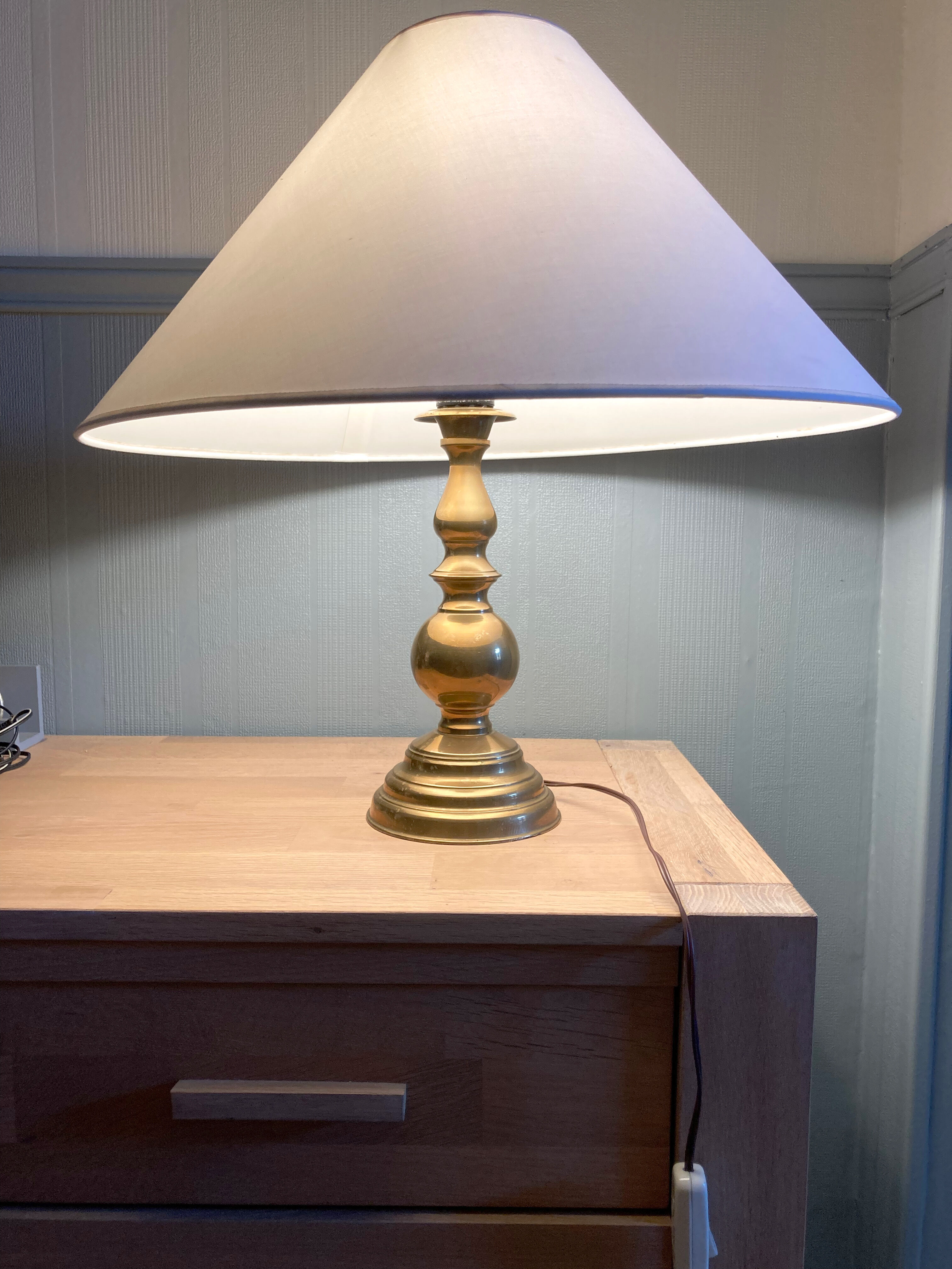 Vintage brass table lamp