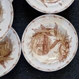 Iron clay soup plates