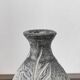 Vintage engraved ceramic soliflore vase