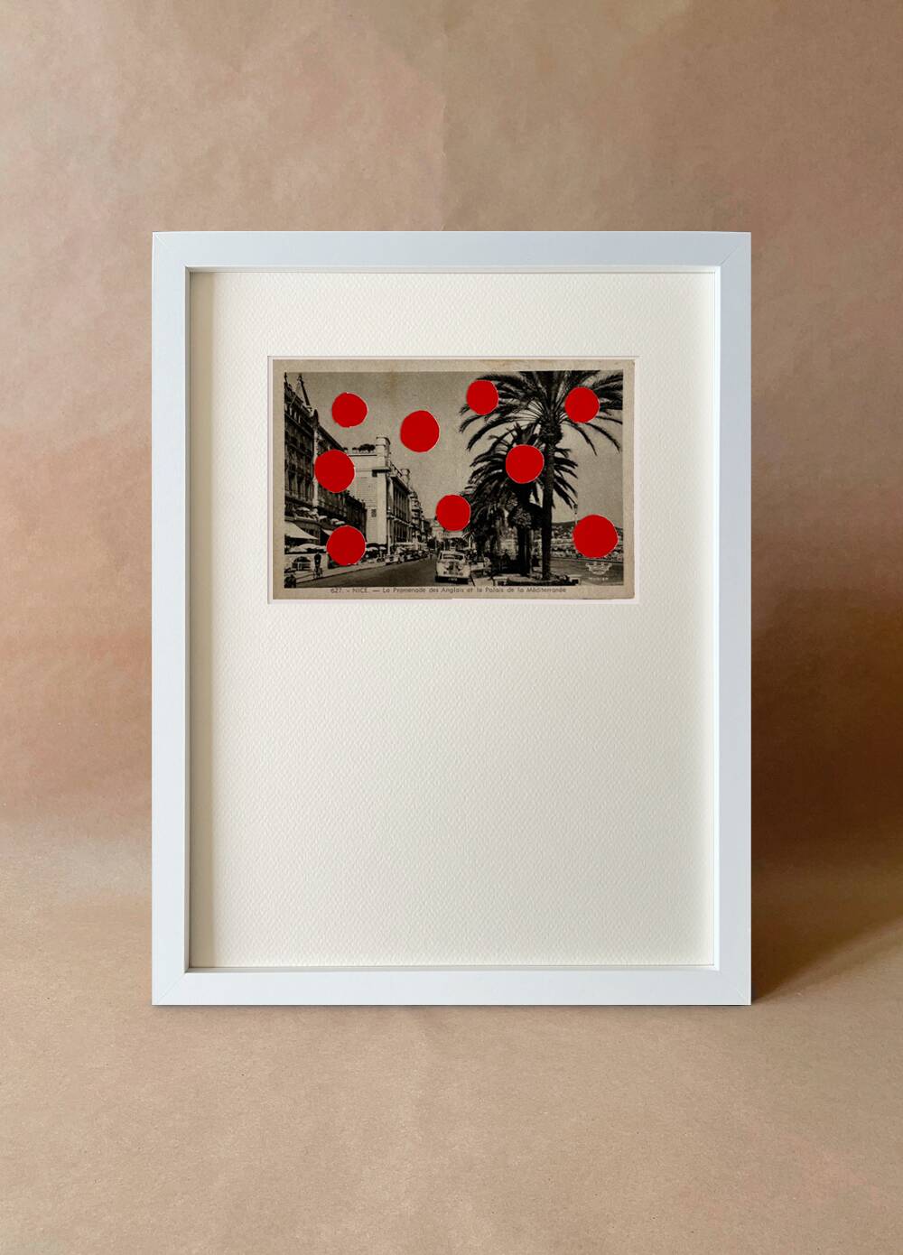 Nice - Collage on postcard