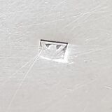 Old silver metal timbale with punch