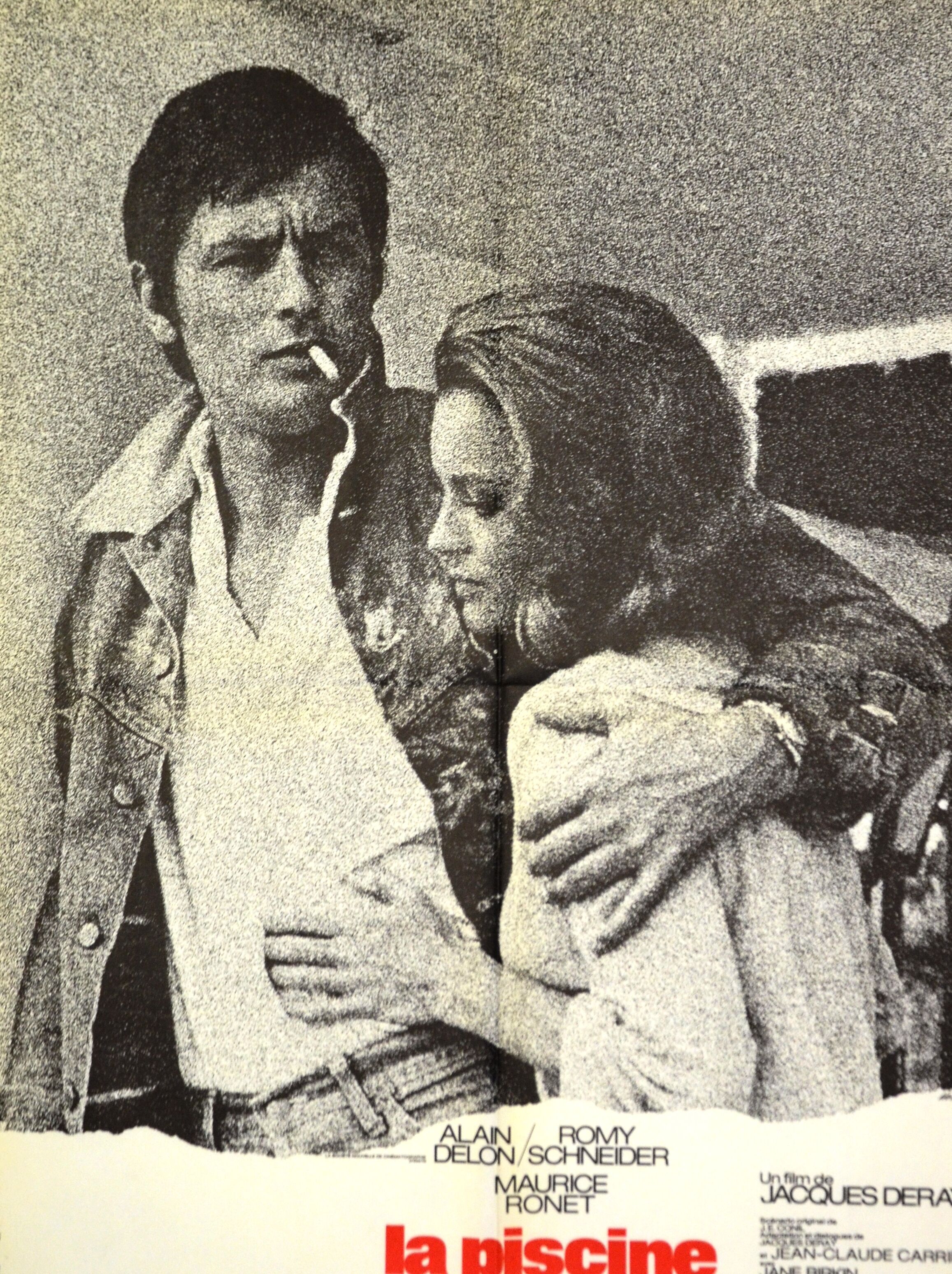 Cinema poster "La Piscine" from 1969 Alain Delon, Romy Schneider...