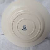 Round dish with cyclamen pattern, Gien porcelain
