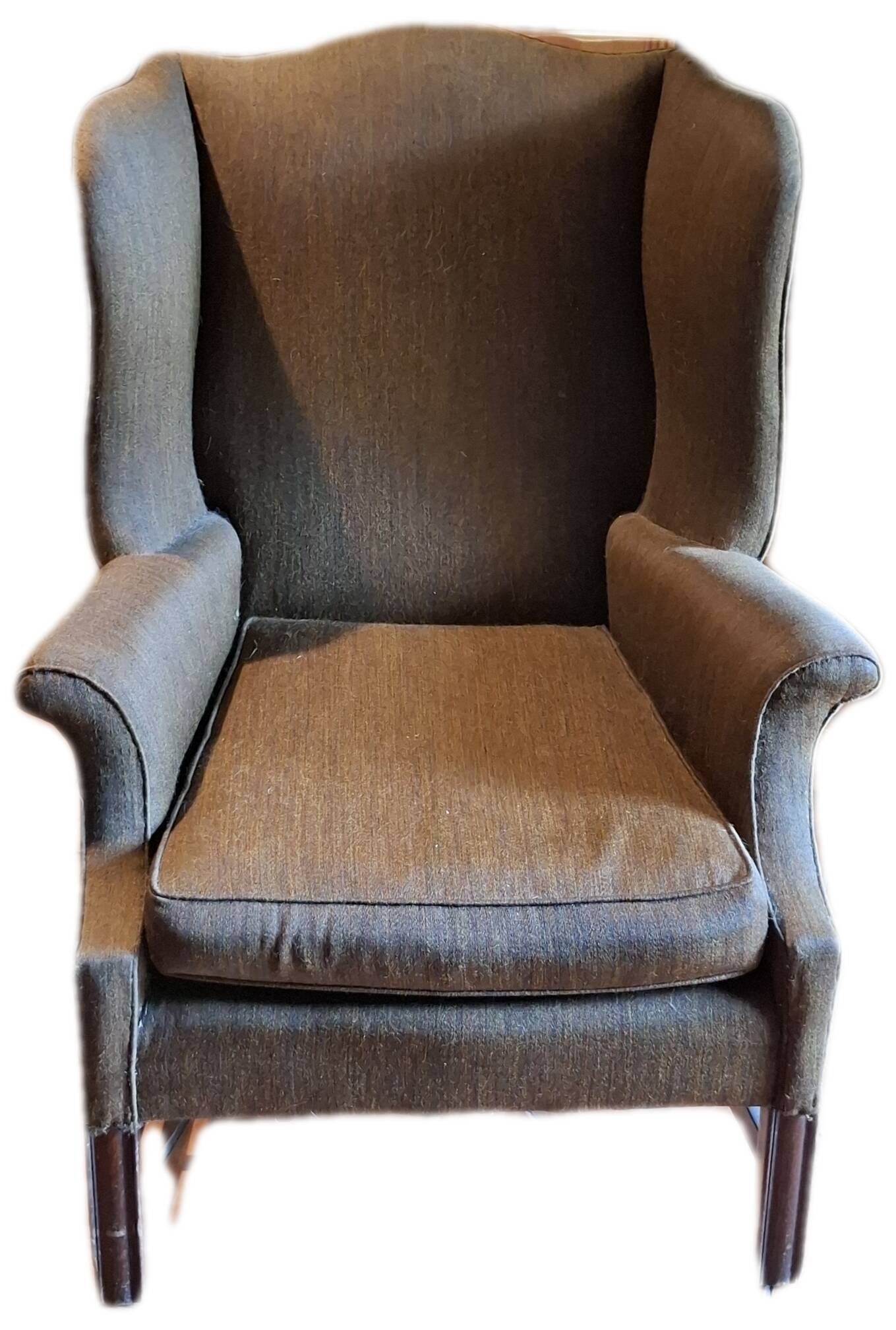 Antique wingback chair