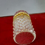 Cut glass jewelry box