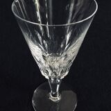Set of 11 white wine glasses in Baccarat crystal carcassonne model