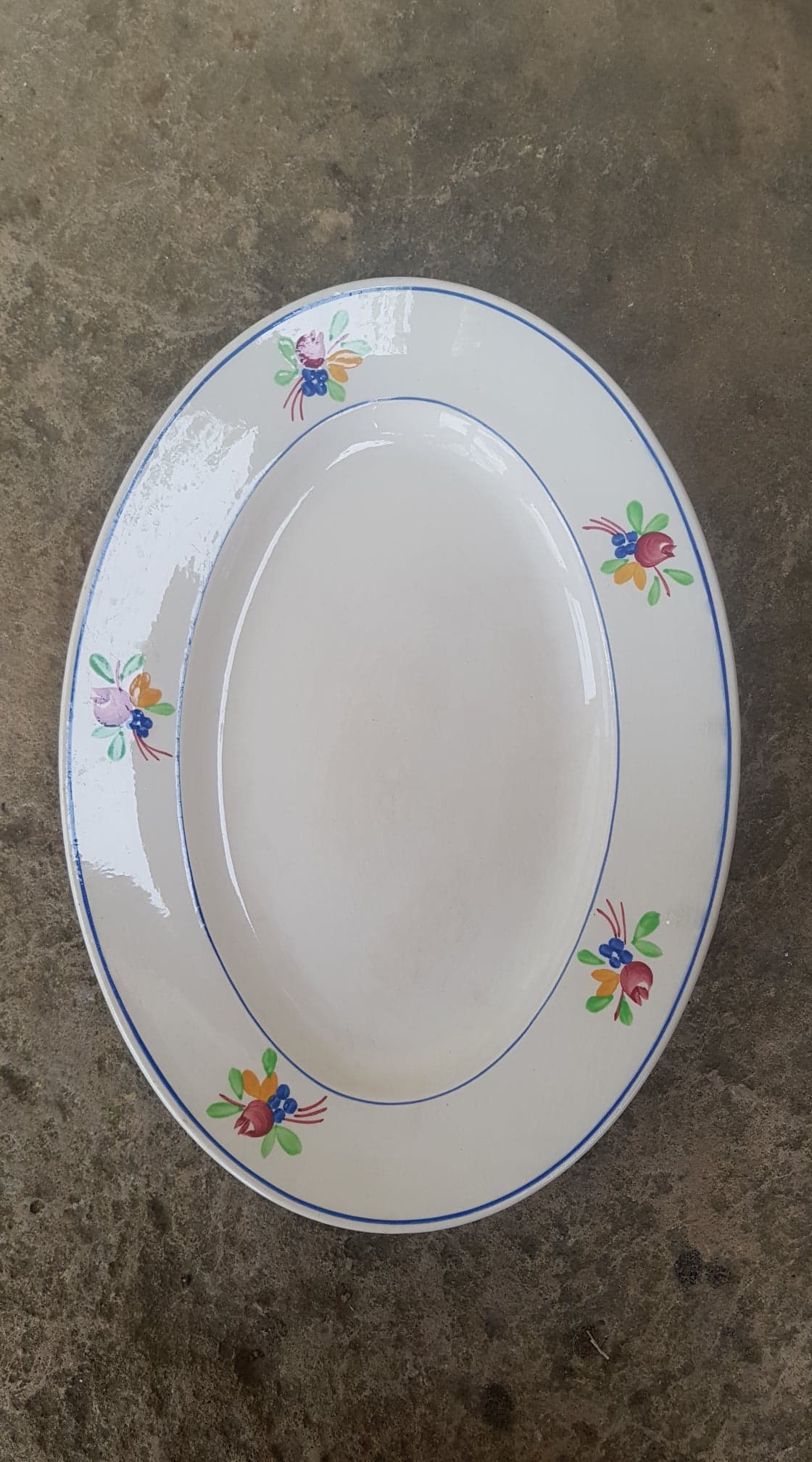 Oval dish Gien model Nice