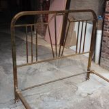 Double brass bed