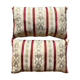 Rectangular cushions in antique fabric
