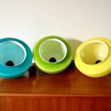 Suspension in blue opaline mushroom design 60s-70s