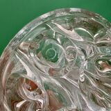 Set of three vintage glass flower holders