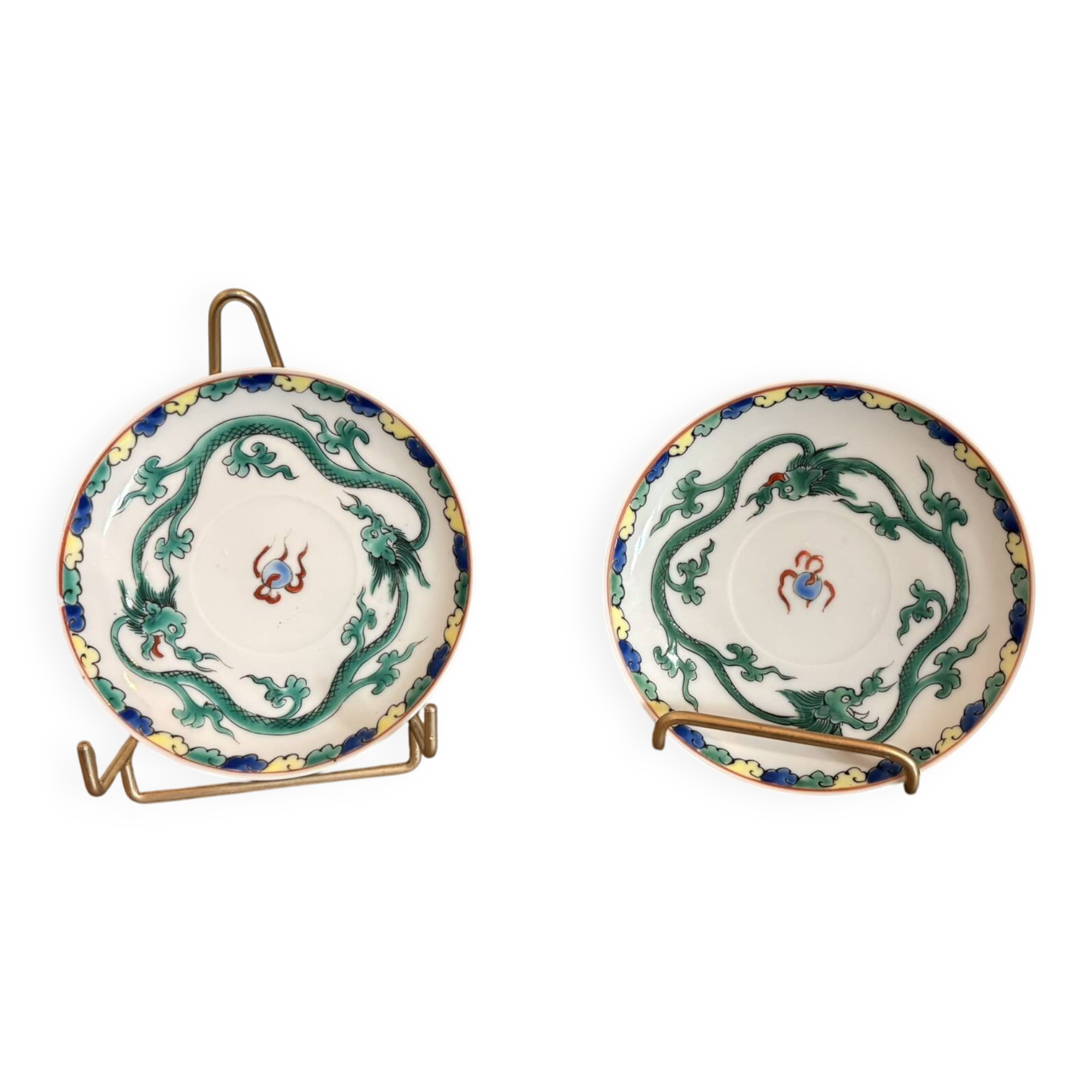 Japanese Cup Porcelain Doucai Qing Dynasty Dragon Bat XIX