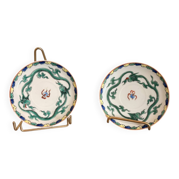 Japanese Cup Porcelain Doucai Qing Dynasty Dragon Bat XIX