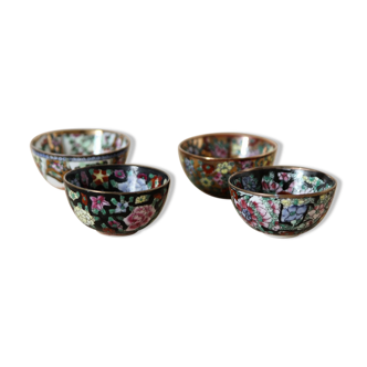 Set of 4 mini bowls in Chinese porcelain