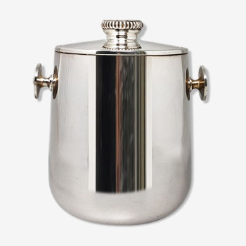 Ice bucket in stainless steel by Aldo Tura for Macabo 1960