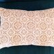 Coussin Lin et coton crochet