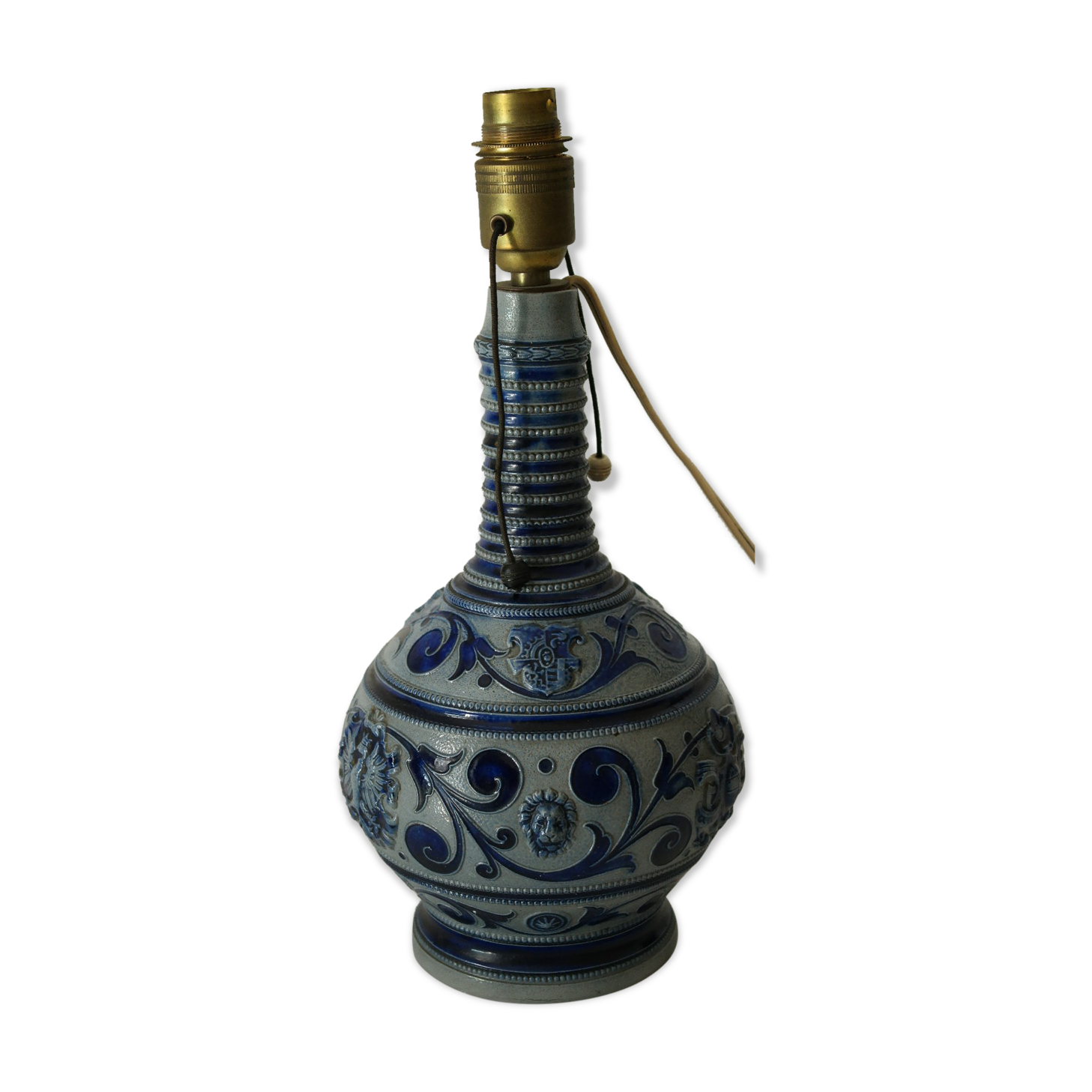 Lamp foot Sandstone blue Alsace/Germany XXth