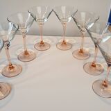 Verres à coctel rose