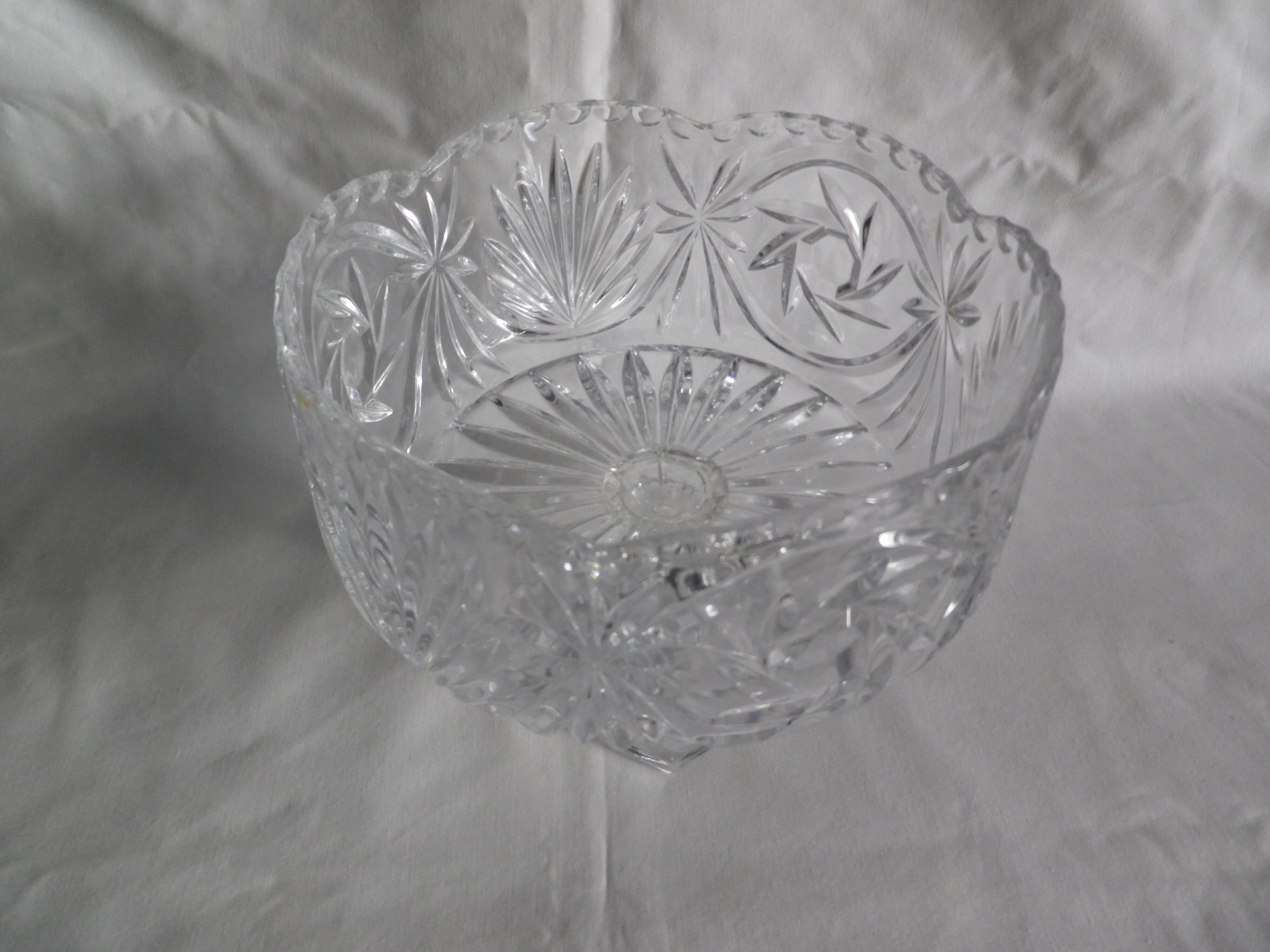 crystal fruit bowl