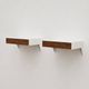 Set of 2 DD01 Bergeijk wall systems/bedside tables by Martin Visser for Spectrum from the 1960s