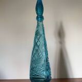 Empoli turquoise glass carafe from the 60s