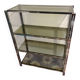 Chrome and smoked glass shelf