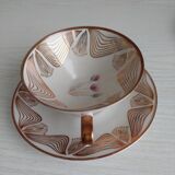 Lot tasse & sous tasse, plat dessert Bavaria Elfenbein Porzellan occasion