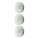 Set de 3 plafonniers/appliques verre moulé texturé 1970