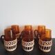 Lot de 6 verres vintage