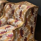 Pair of gilded armchairs
