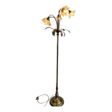 Vintage gold lotus floor lamp/floor lamp