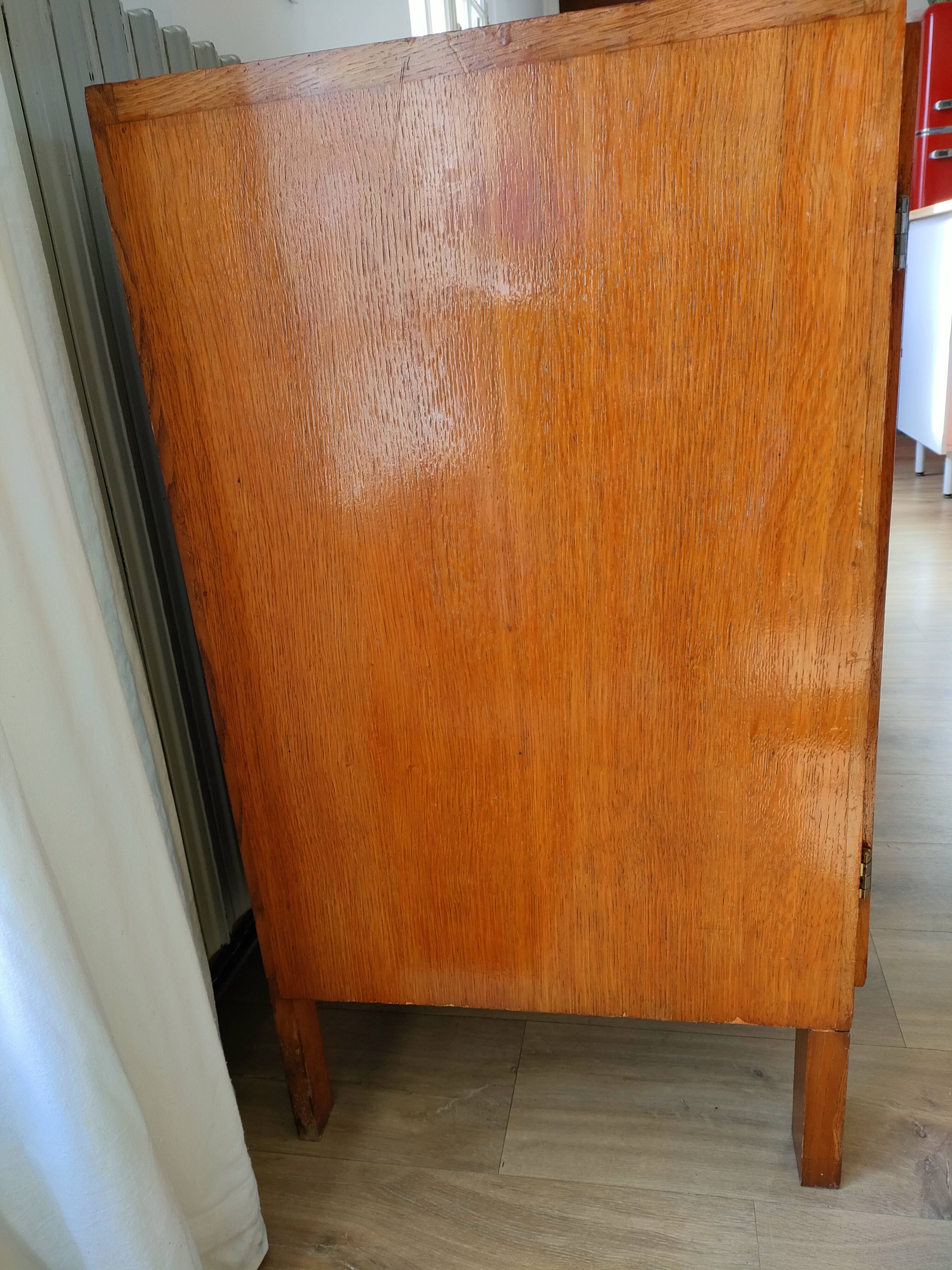 Rattan drawer sideboard