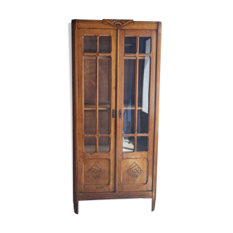 Parisian art deco glass cabinet