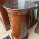 Rare Somno with drawer, Empire period Cuban mahogany and superb grooved marble.