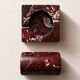 Brutalist marble ashtray and cigar holder.