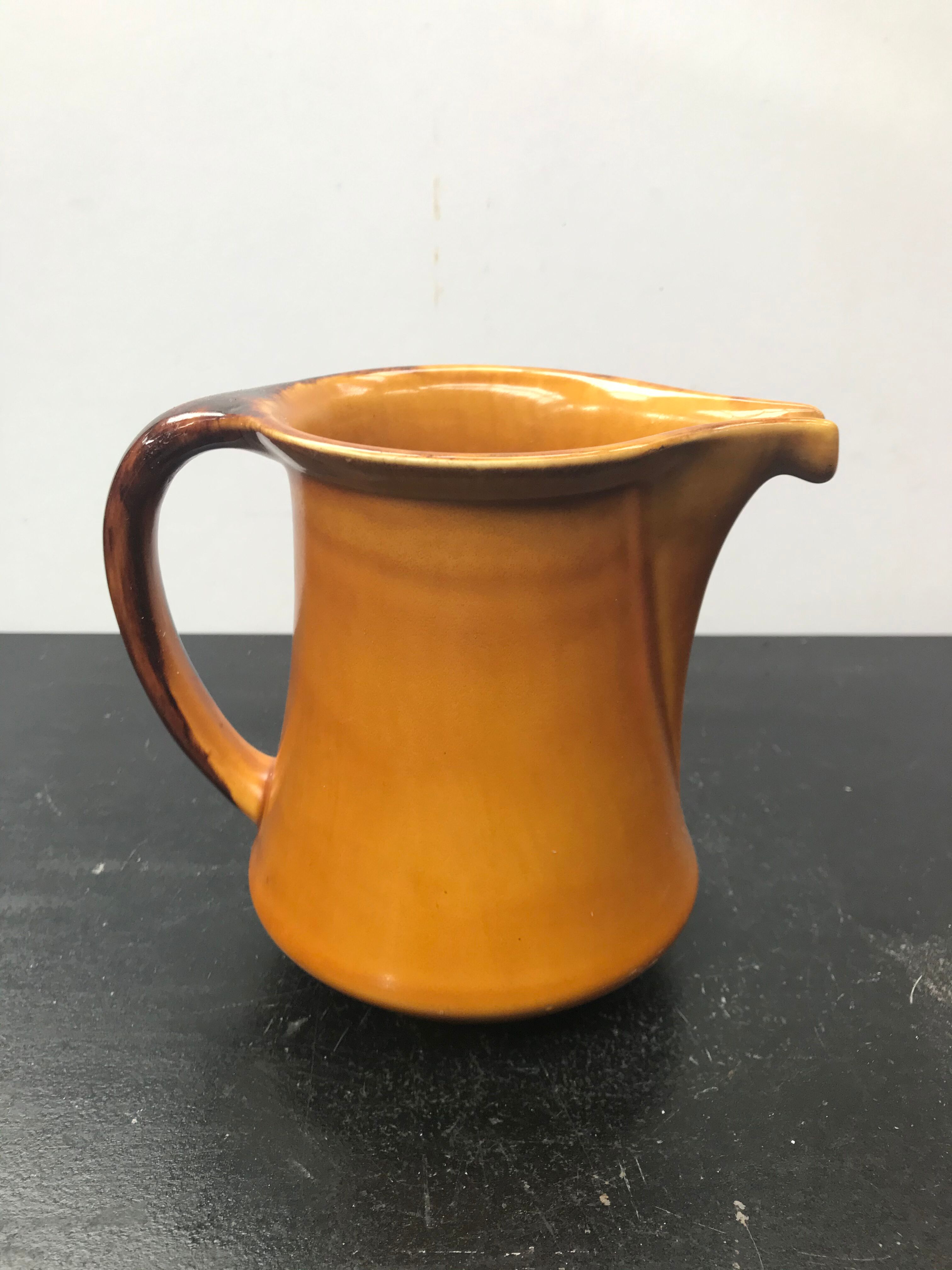 Former Pitcher ST CLEMENT Ceramics Yellow Made In France Vintage